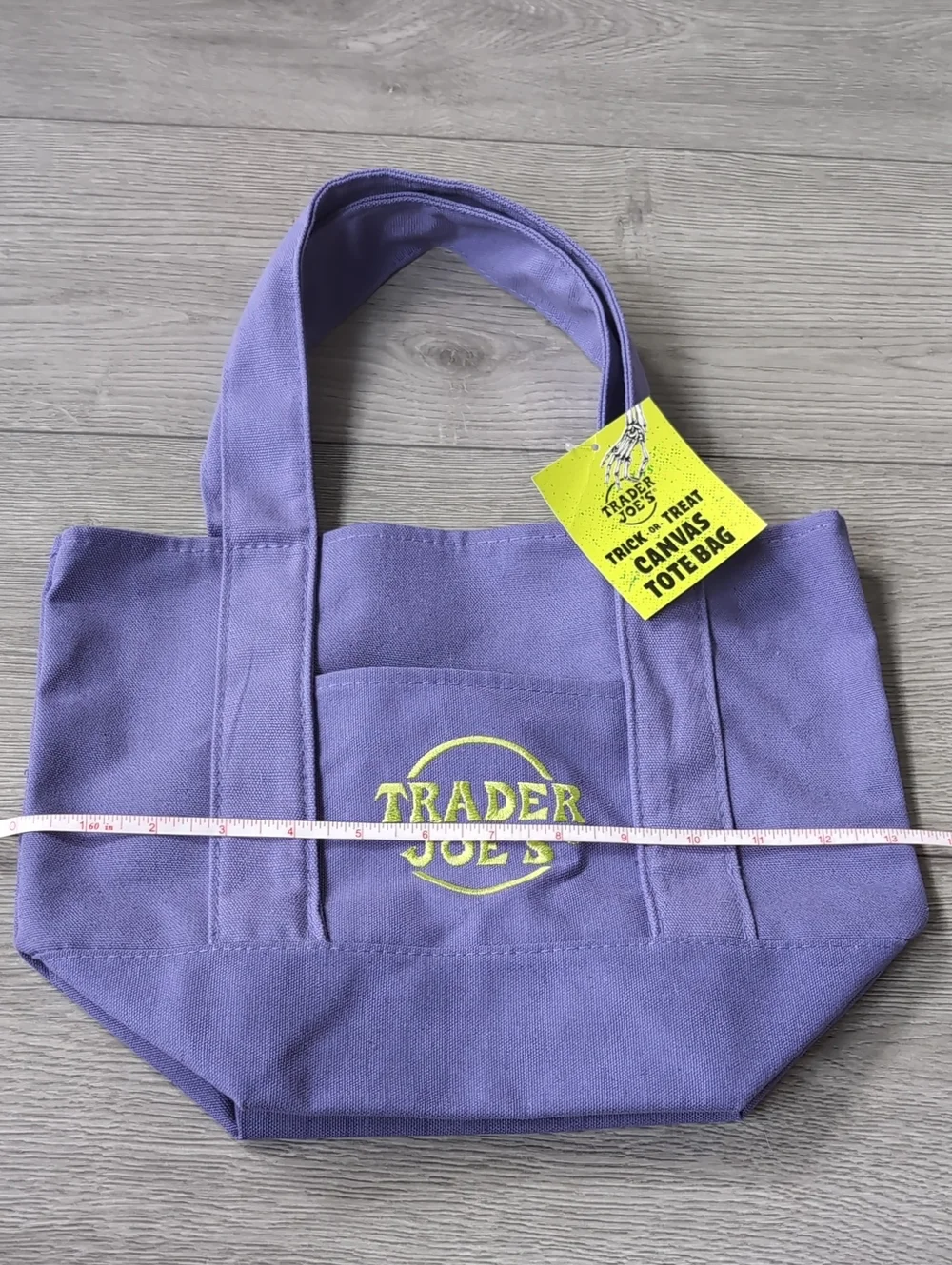 NWT Trader Joe's Mini Canvas Tote, Limited Edition Halloween